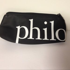 Philosophy makeup bag black and pink